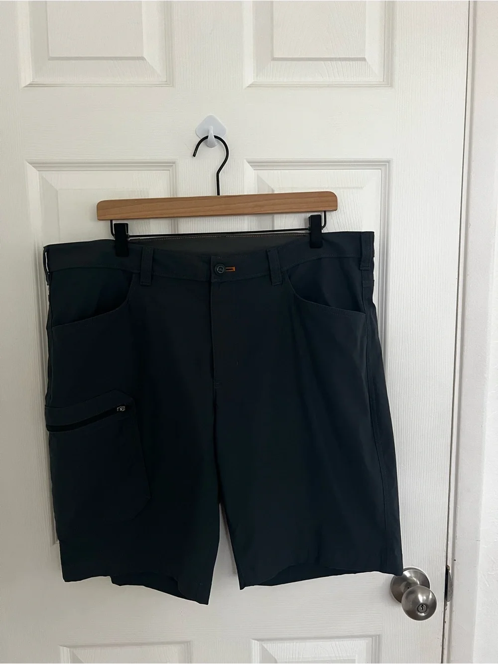 Eddie Bauer Black Cargo Performance Shorts